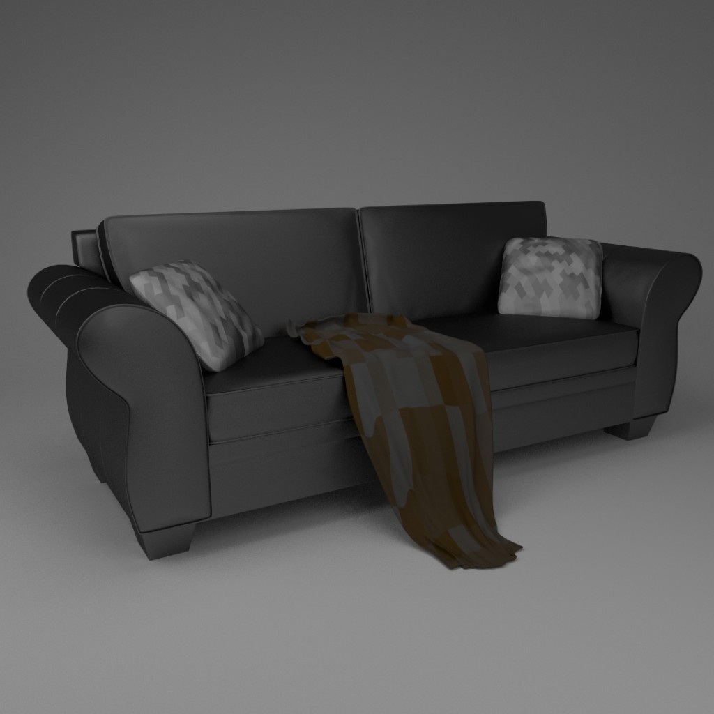 sofa e almofadas