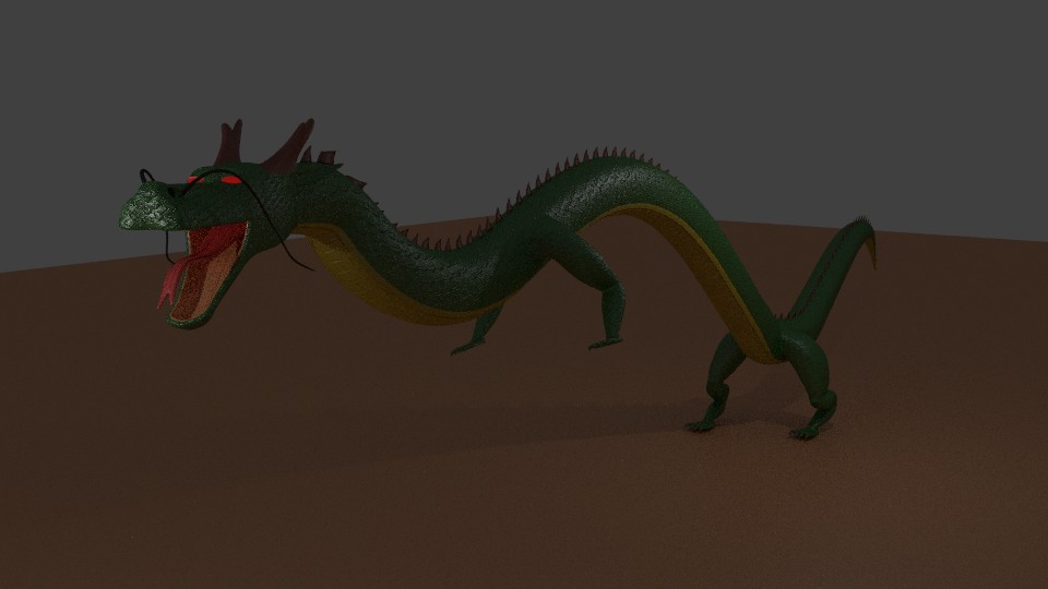 Rigged Eastern Dragon