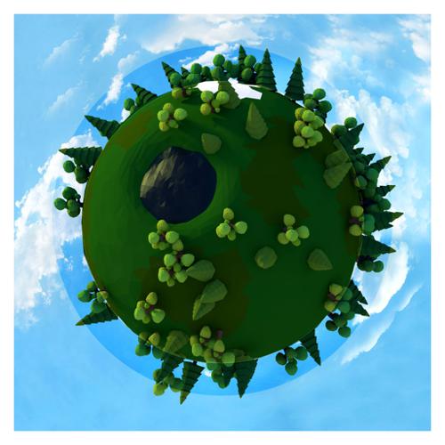 Round World Low Poly