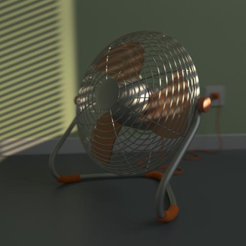 A rigged fan