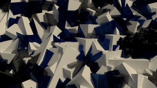 Blue & white abstract pattern