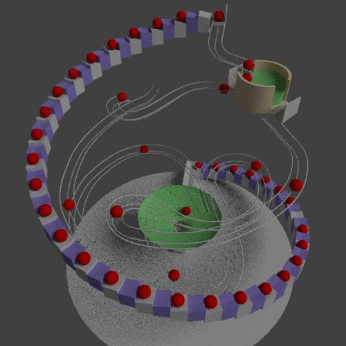ball roller coaster animation