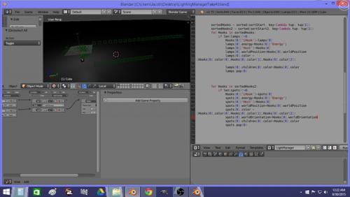 Dynamic lighting manager for the BGE