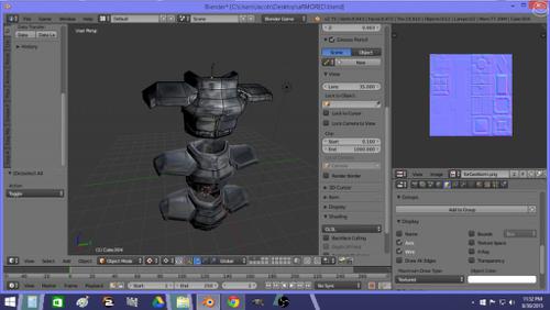 Baked SciFi Armor - (from video)
