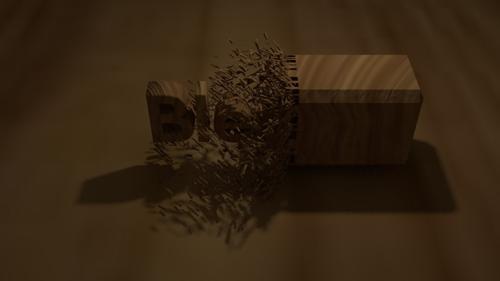 Wood chipping animation