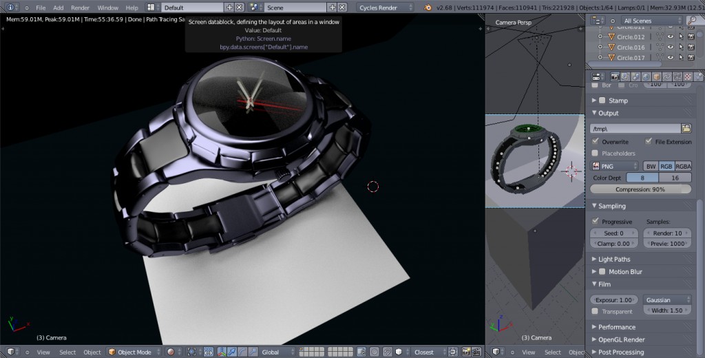 Une Montre bracelet