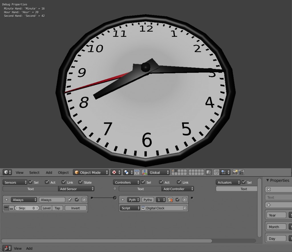 Current Time BGE