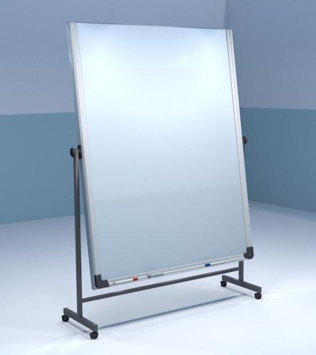 Mobile white marker board