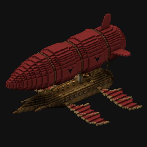 Minecraft - Blocky - Airship [Cycles]