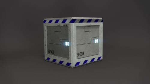 Sci-fi crate asset