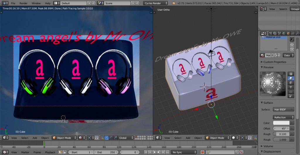 Dream Angel's headphones