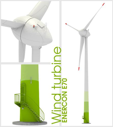 Enercon Wind turbine built according Plans
