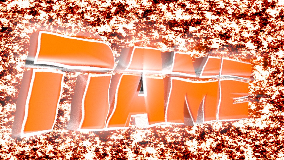 Cool Orange Text Template