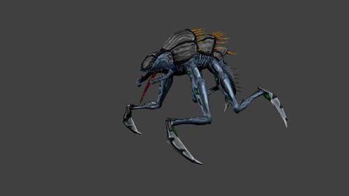 Roach, game-ready and animated