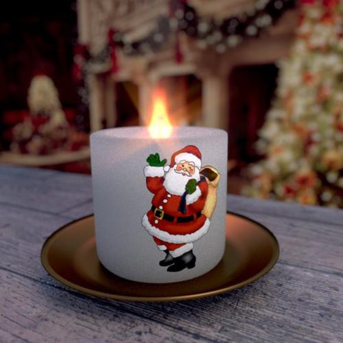 Santa Claus Christmas Candle