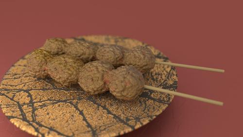 Stick of Meat Balls