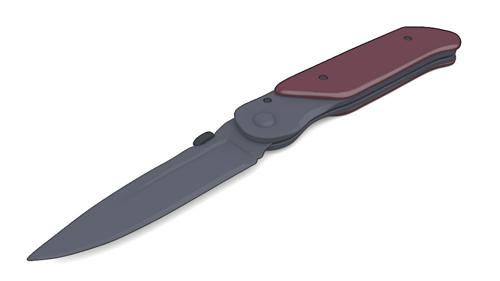 Knife, toon shader