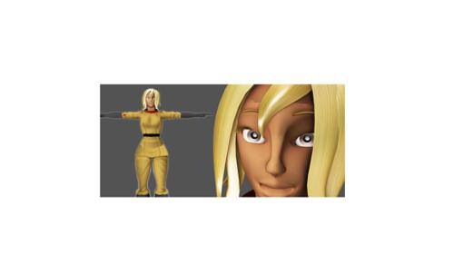 Female Character with Uniform
