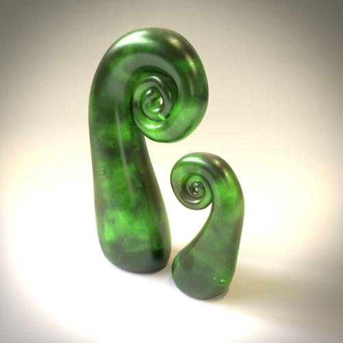 Glass Koru