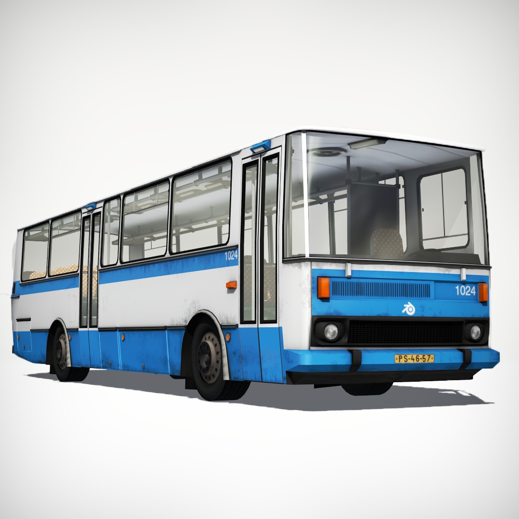 Colorable Bus (Rigged)