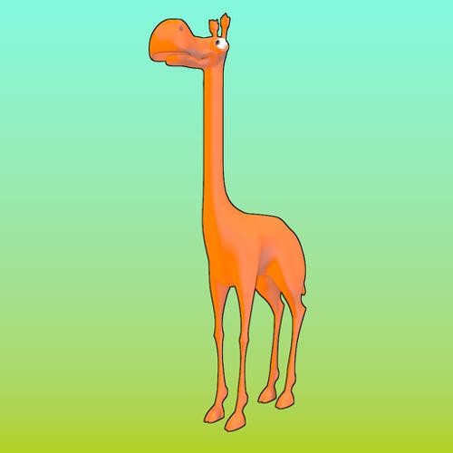 Girafe-lowpoly