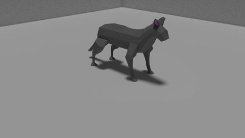 low-poly cat
