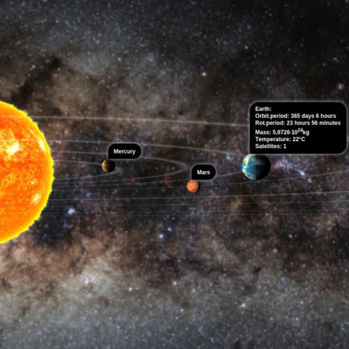 Blend4Web Planetarium