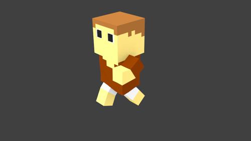 Voxel Low Poly People BGE Ready
