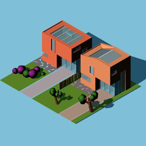 Twin house