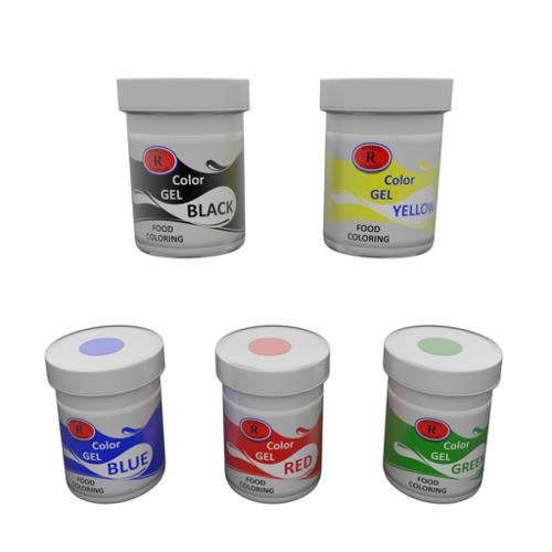 food coloring bottles