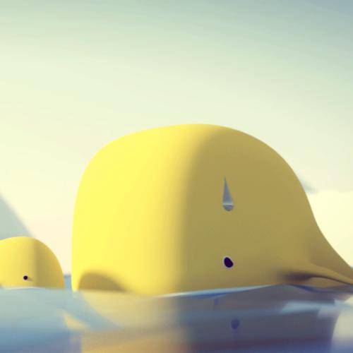 Whale + Lowpoly Ocean