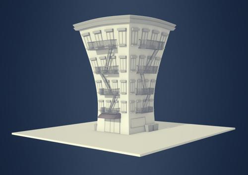Cartoon Style Building