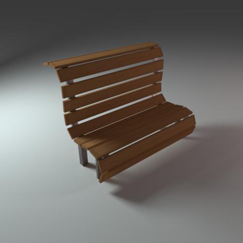 Low Poly Bench