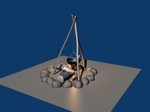 abevos household items campfire cooking setWIP.blend