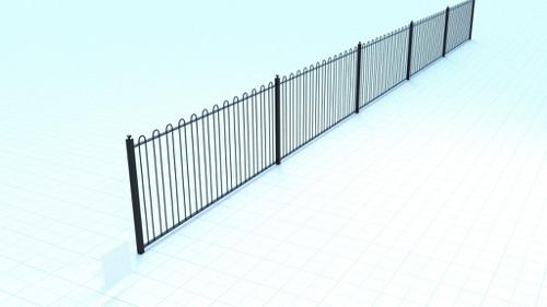 Railing BowTop 1200mm high simple