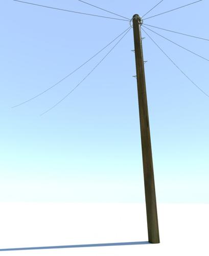 Telephone Pole (Simple UK BT Type - 9 metres )