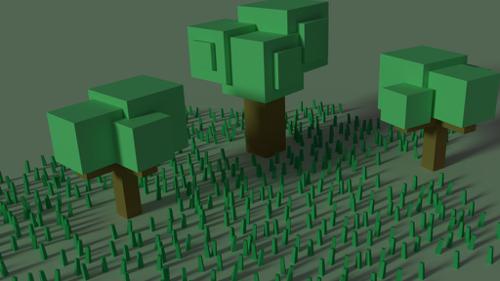 Cubic Tree Scene