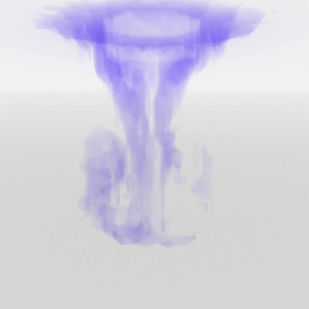 Inkblot in water (obstacle)