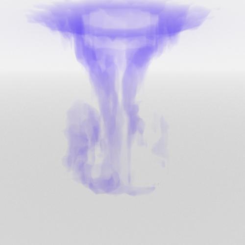 Inkblot in water (obstacle)