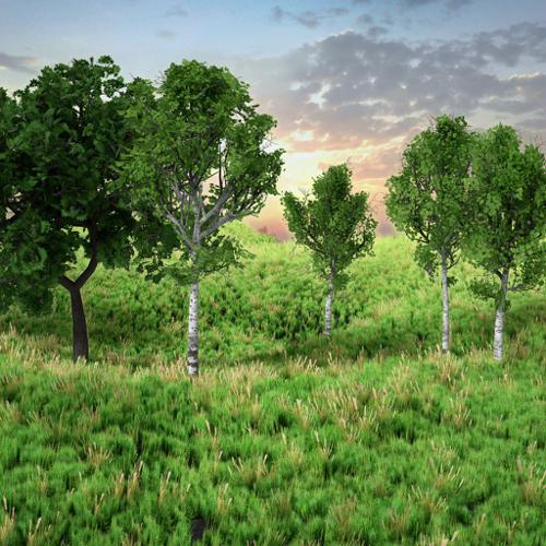 Grass and trees system