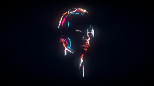 Distortion rainbow material