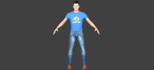 Fully rigged character