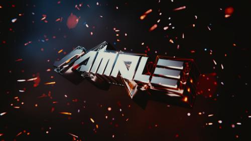 Wireframe-Particle Text