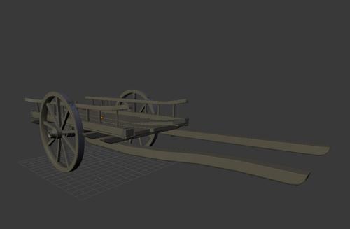 toman Large debris Broken-down cart