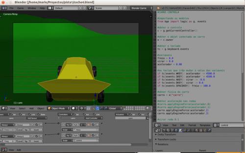 Coche 3D codigo python.