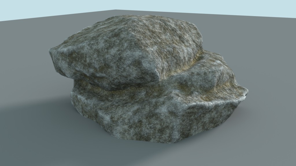 Cycles Procedural Rock Material + Sculpted Rock