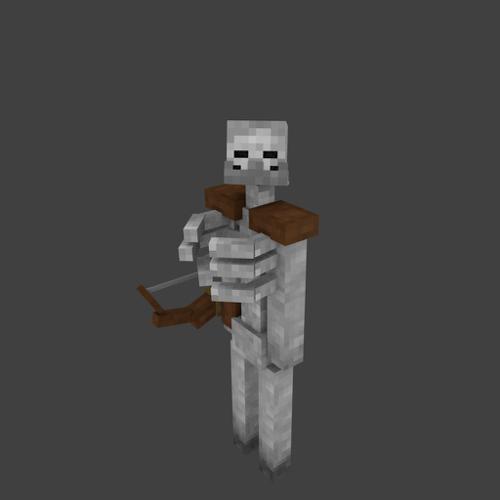 Minecraft Mutant Skeleton Blender Rig FREE!