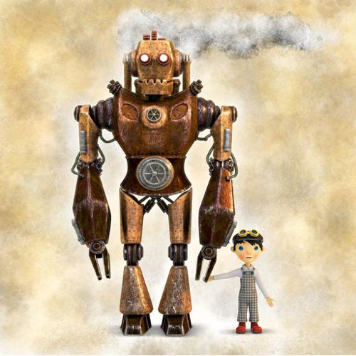 Steam robo and boy