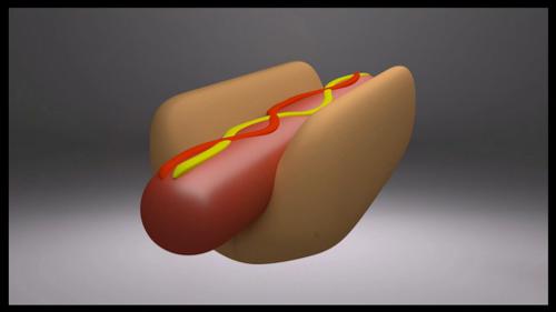 Cartoon Hot Dog