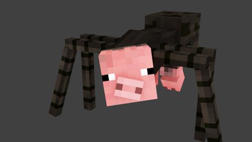 Minecraft SpiderPig Rig!
